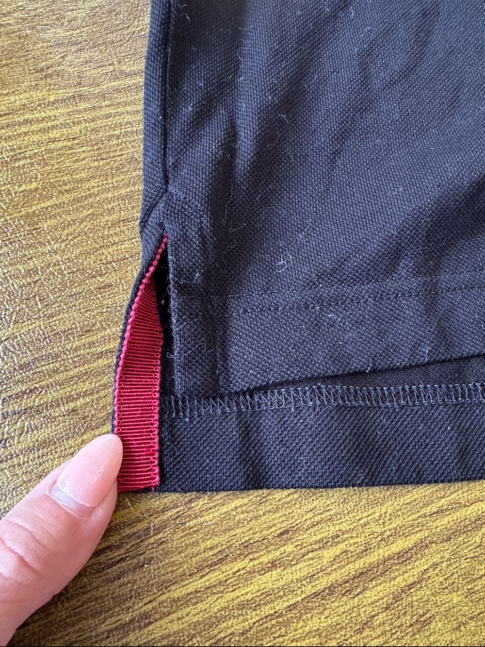 Salvatore Ferragamo Black Polo with Patterned Contrast Collar - Picture 4 of 5